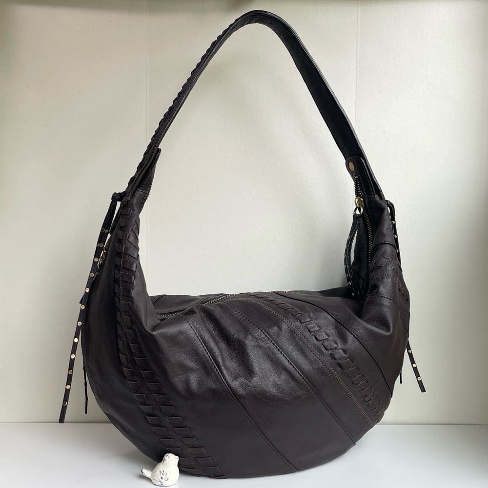 orYANY Tori Washed Lamb Leather Hobo Bag